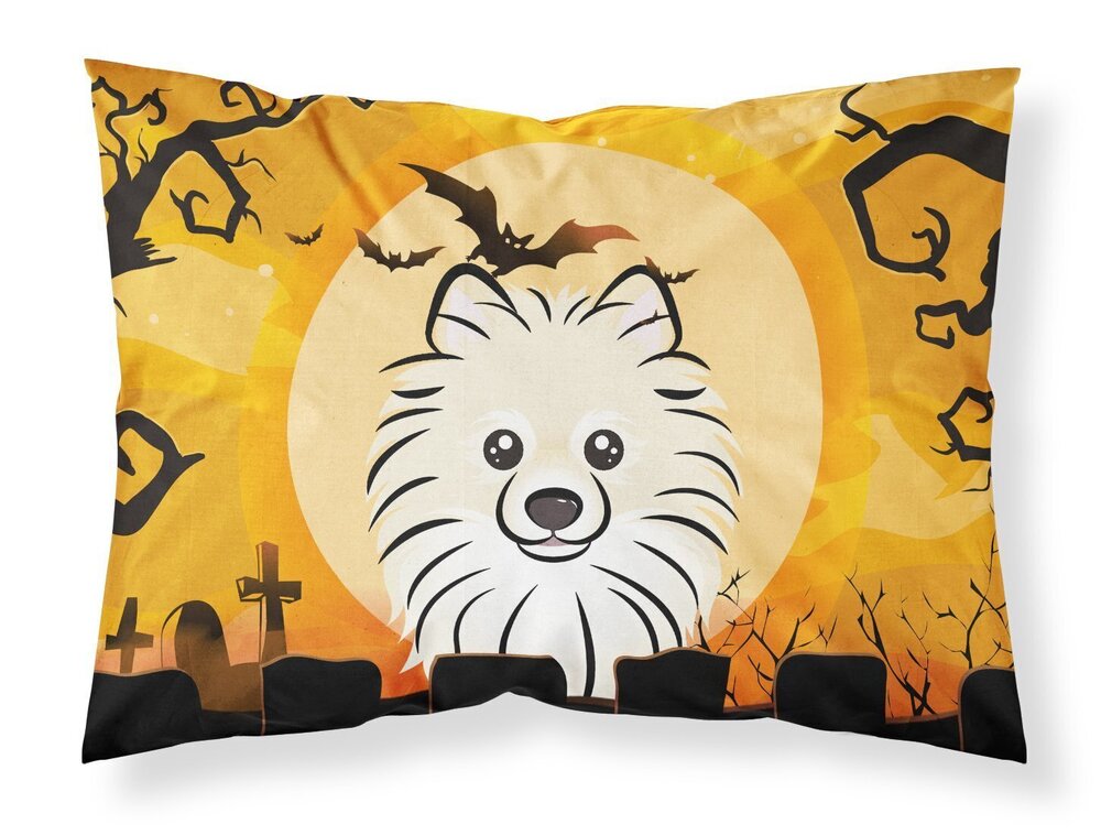 8316 BB1765PILLOWCASE Halloween Pomeranian Fabric Standard Pillowcase
